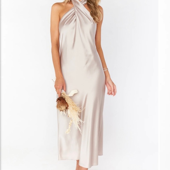 Show Me Your Mumu Jasmine Halter Midi Dress - Picture 3 of 4